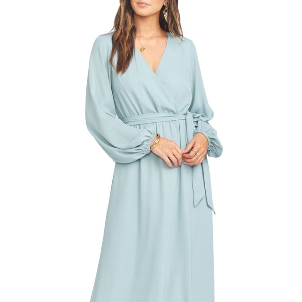 NWT show me your mumu lady long sleeve wrap dress